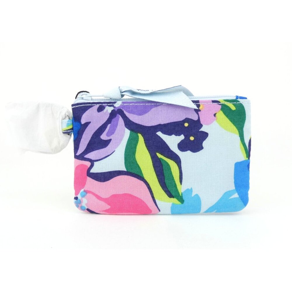 Vera Bradley Marian Floral Cotton Zip Id Case NWT